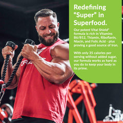 Prebiotic fiber, psyllium, barley, enzymes, and probiotics in greens blend