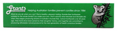 Australian made and owned Grants natural toothpaste product shot