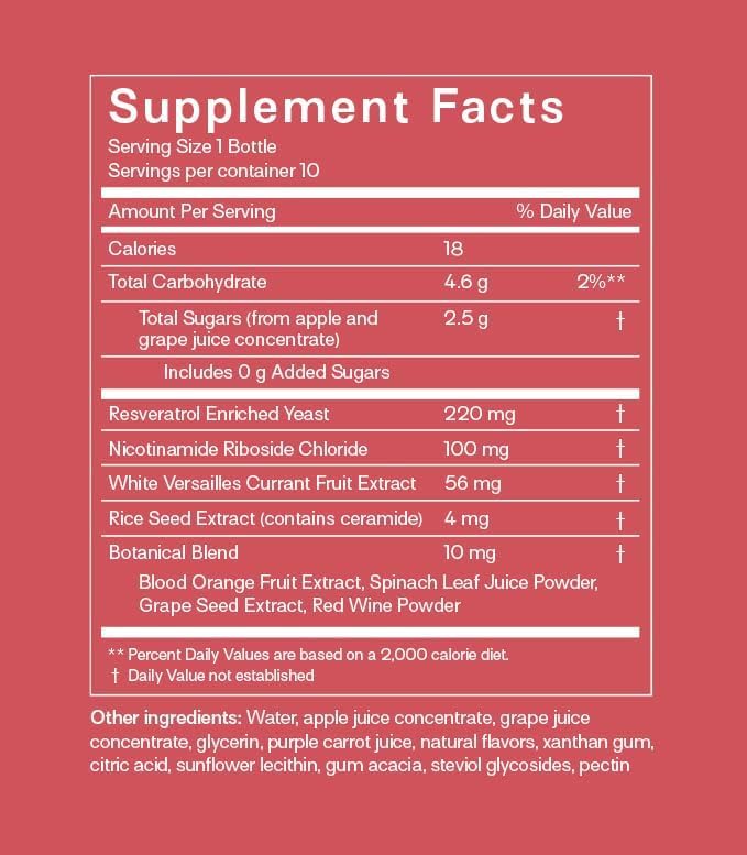 Grape seed extract and antioxidant ingredients