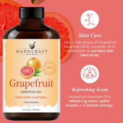 Grapefruit essential oil applied to skincare product