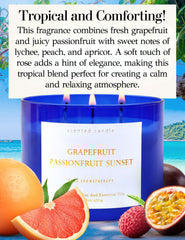 Close-up of three cotton wicks in soy wax