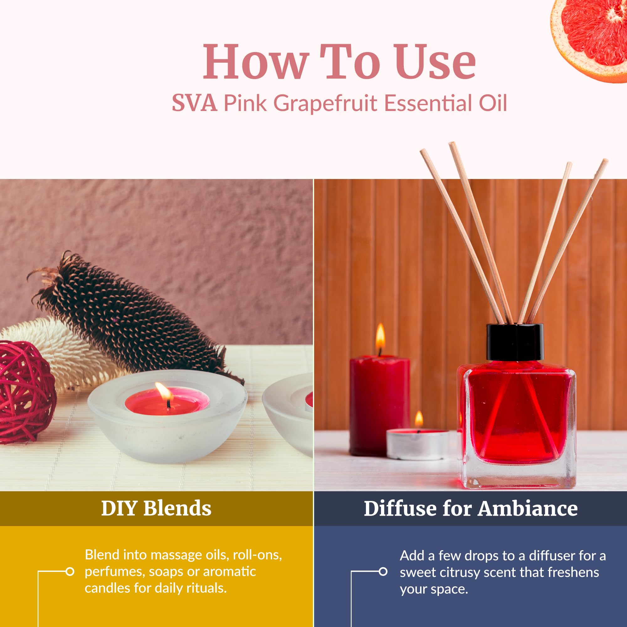 Grapefruit Pink essential oil for foot bath dilution
