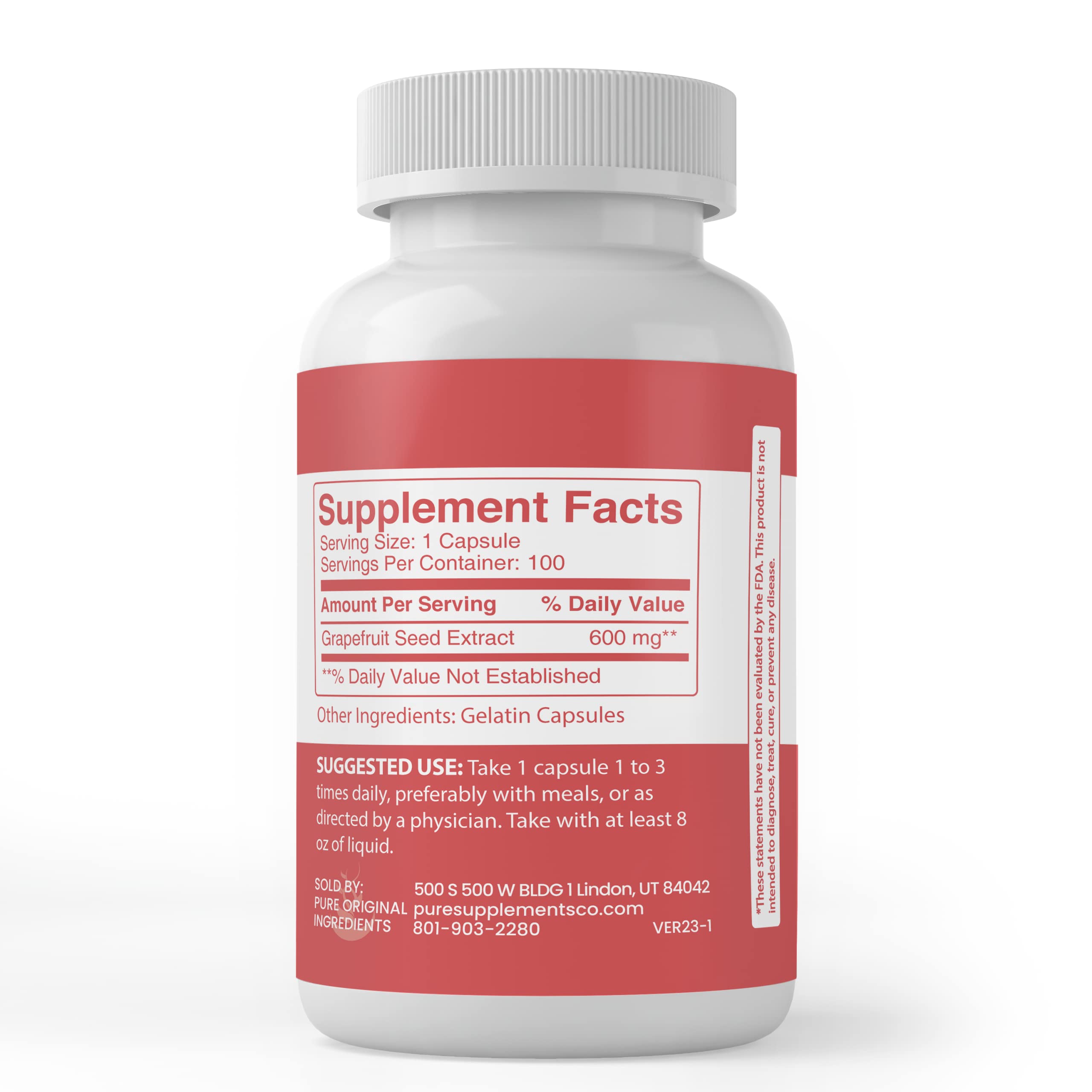 Close-up of Grapefruit Seed Extract capsules