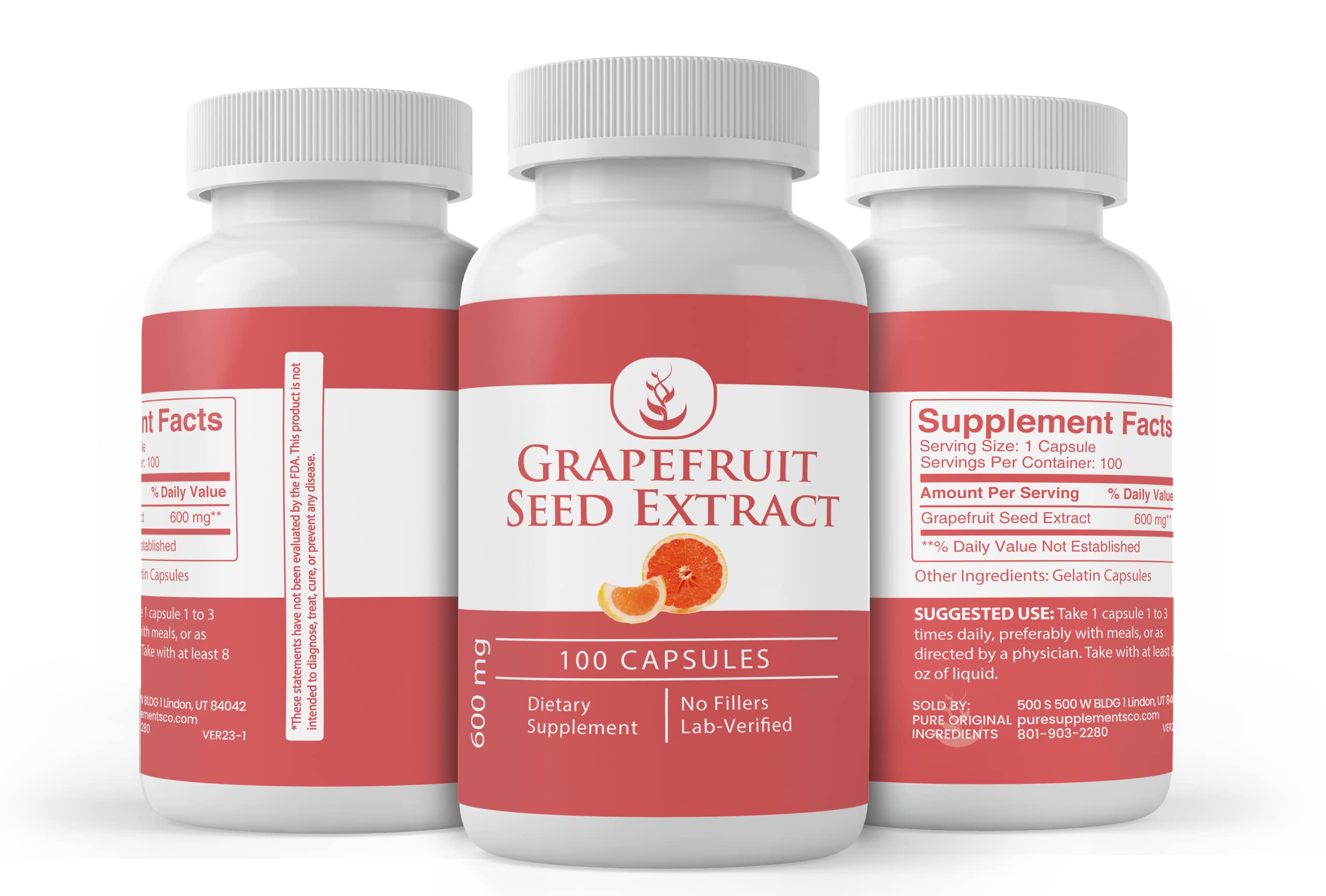 No additives or fillers claim for Grapefruit Seed Extract