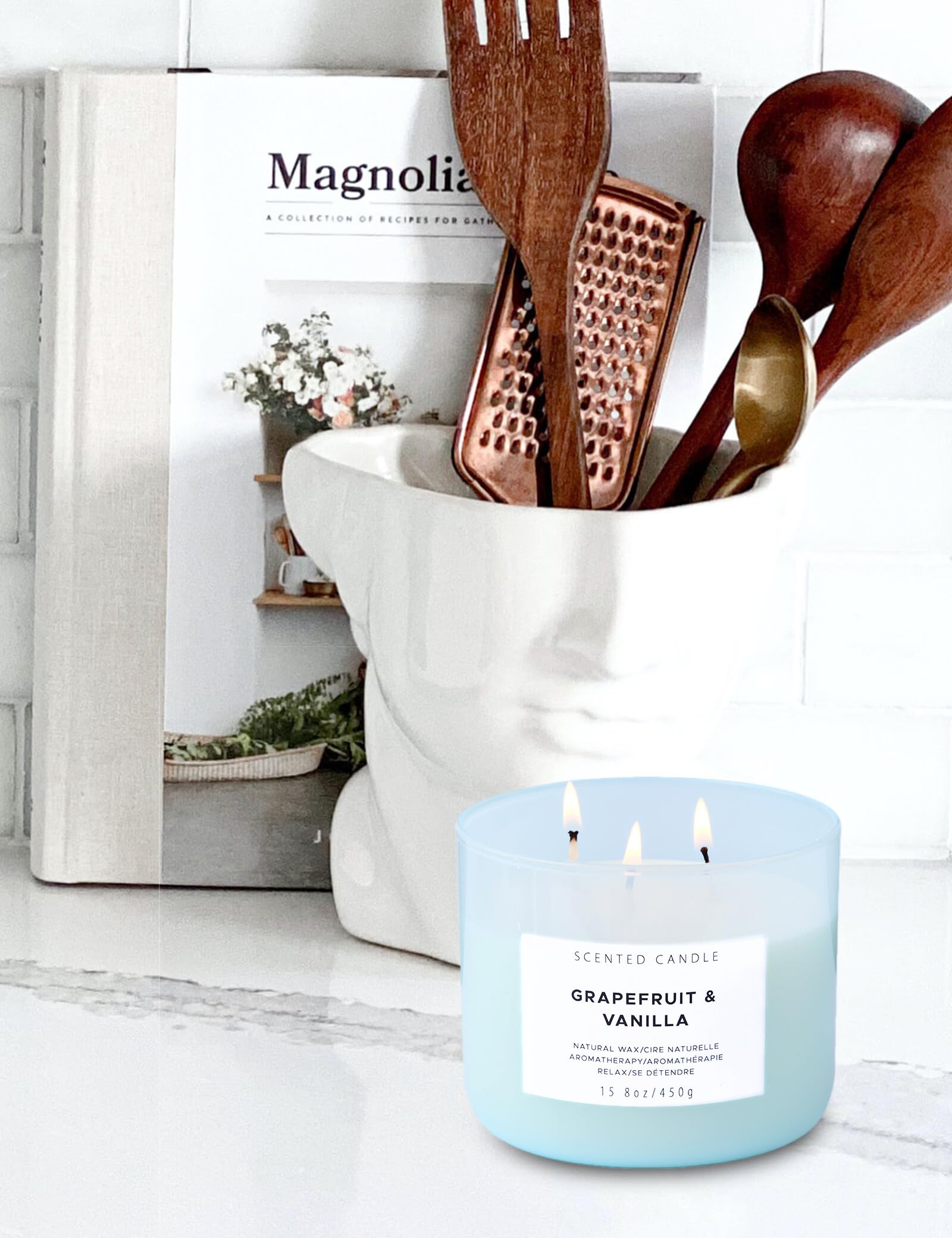 Open flame creating warm ambiance