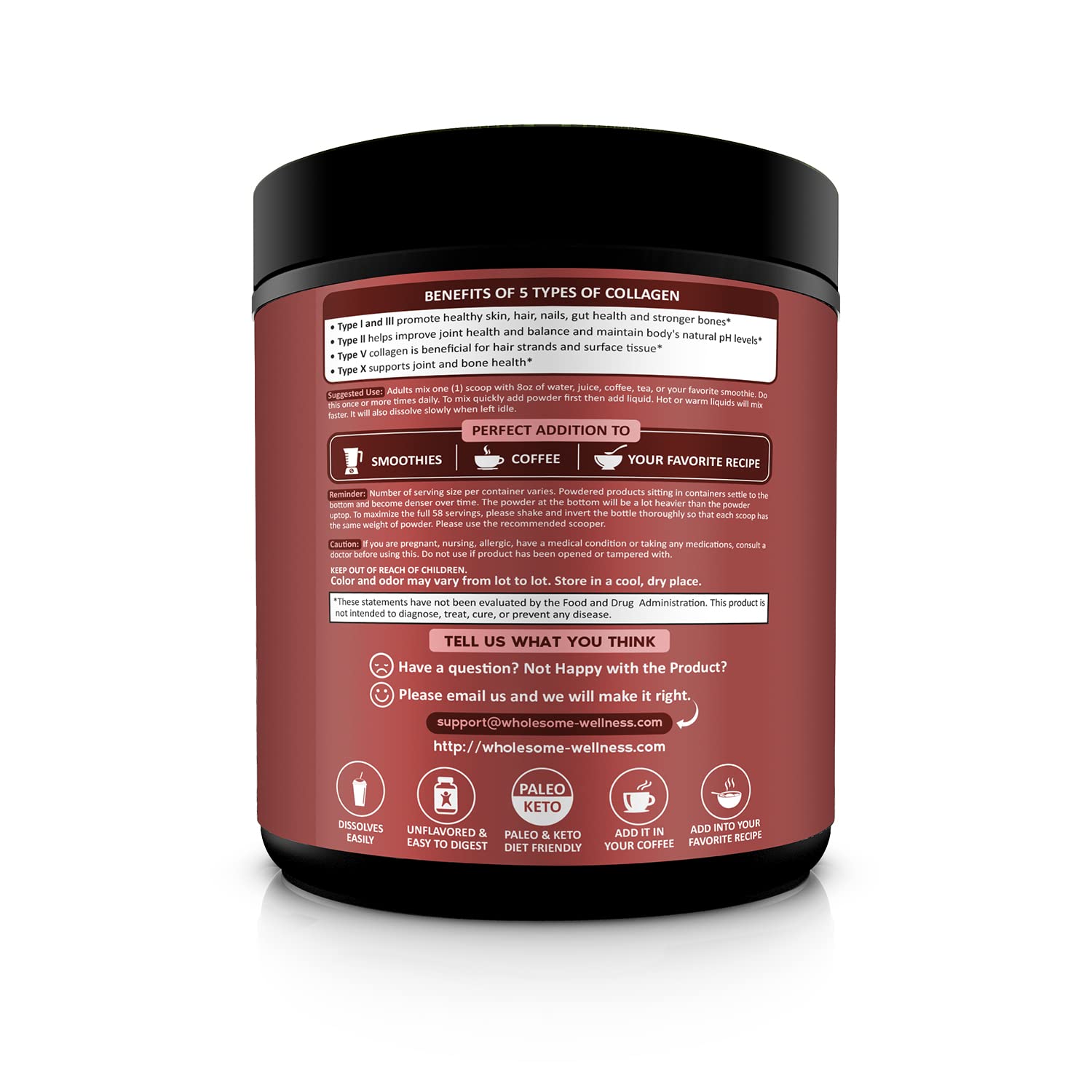 Grass-fed beef collagen source