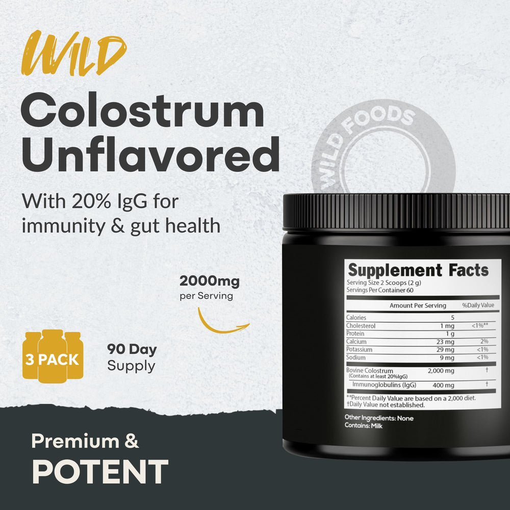 Grass-fed bovine colostrum from New Zealand