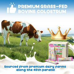 Grass-fed bovine colostrum packaging
