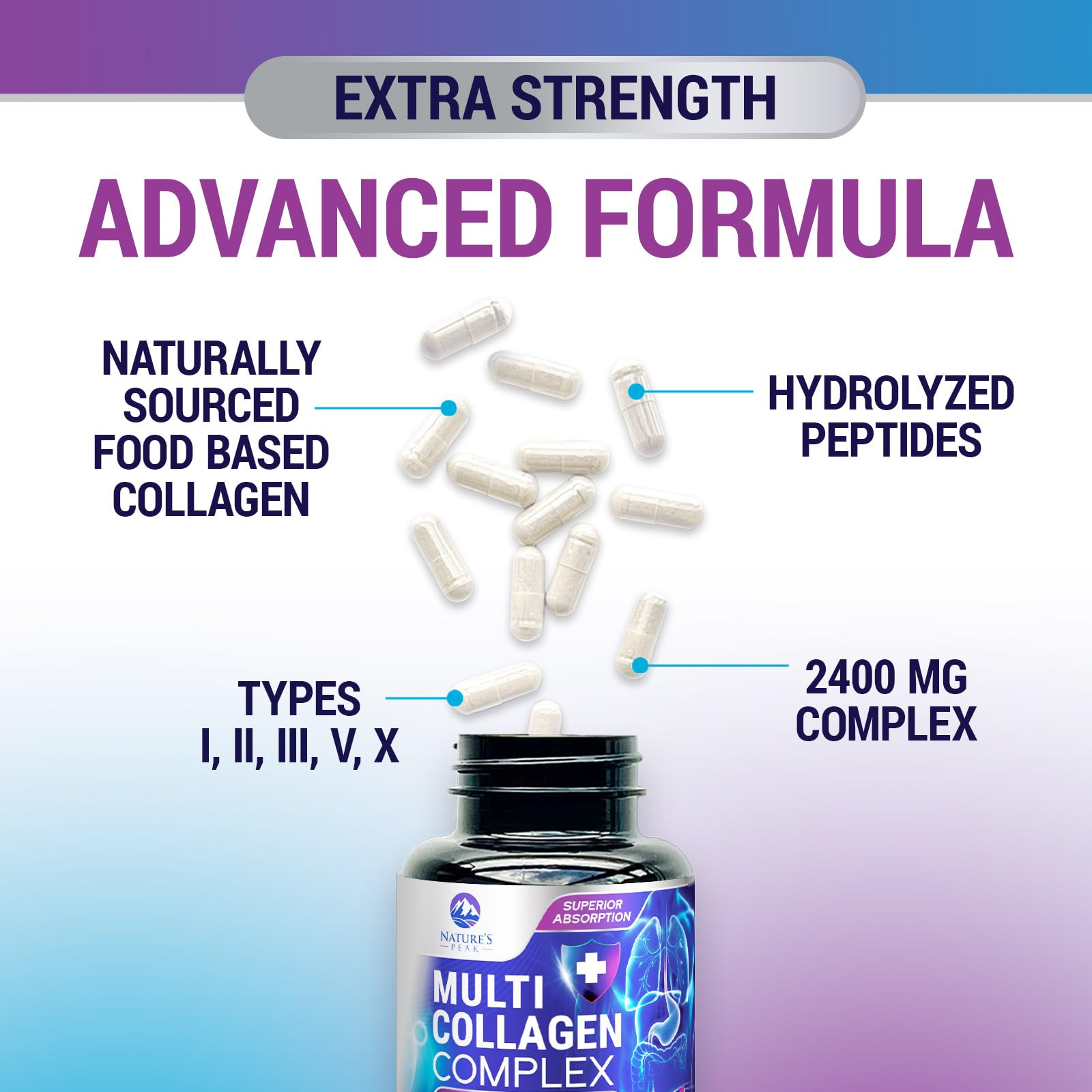 Grass-fed bovine and marine collagen ingredients