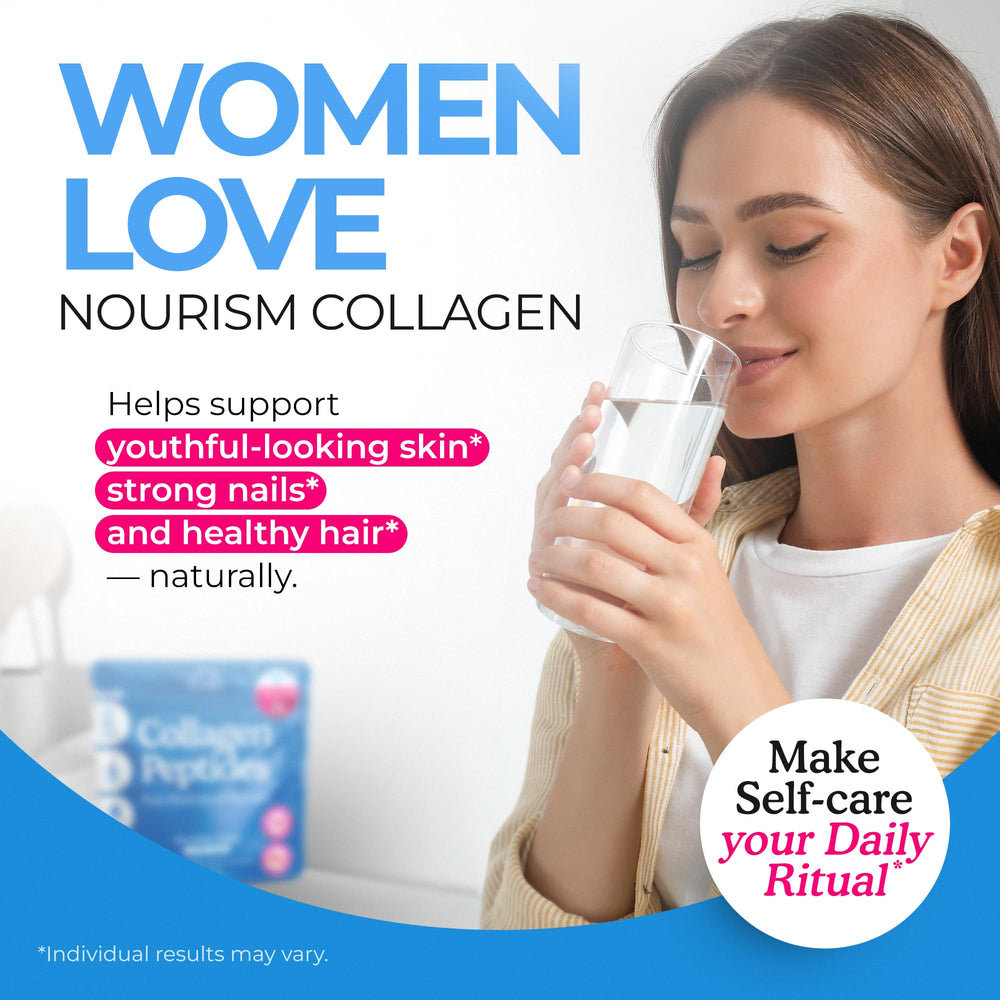 Hair, skin, nails support with Type I & III collagen