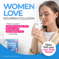 Hair, skin, nails support with Type I & III collagen