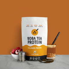Grass-fed hydrolyzed bovine collagen powder in jar