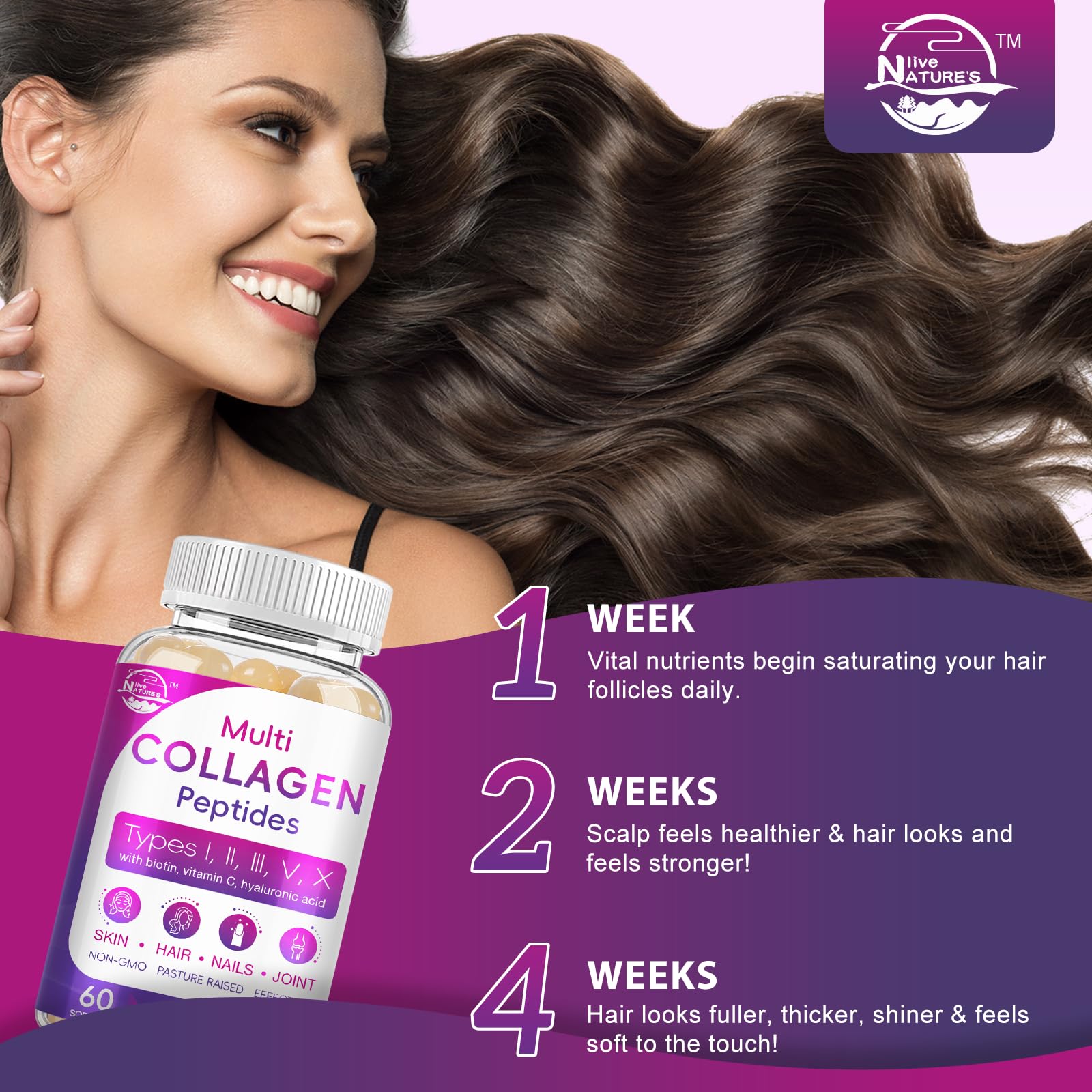 Grass-fed, non-GMO collagen label