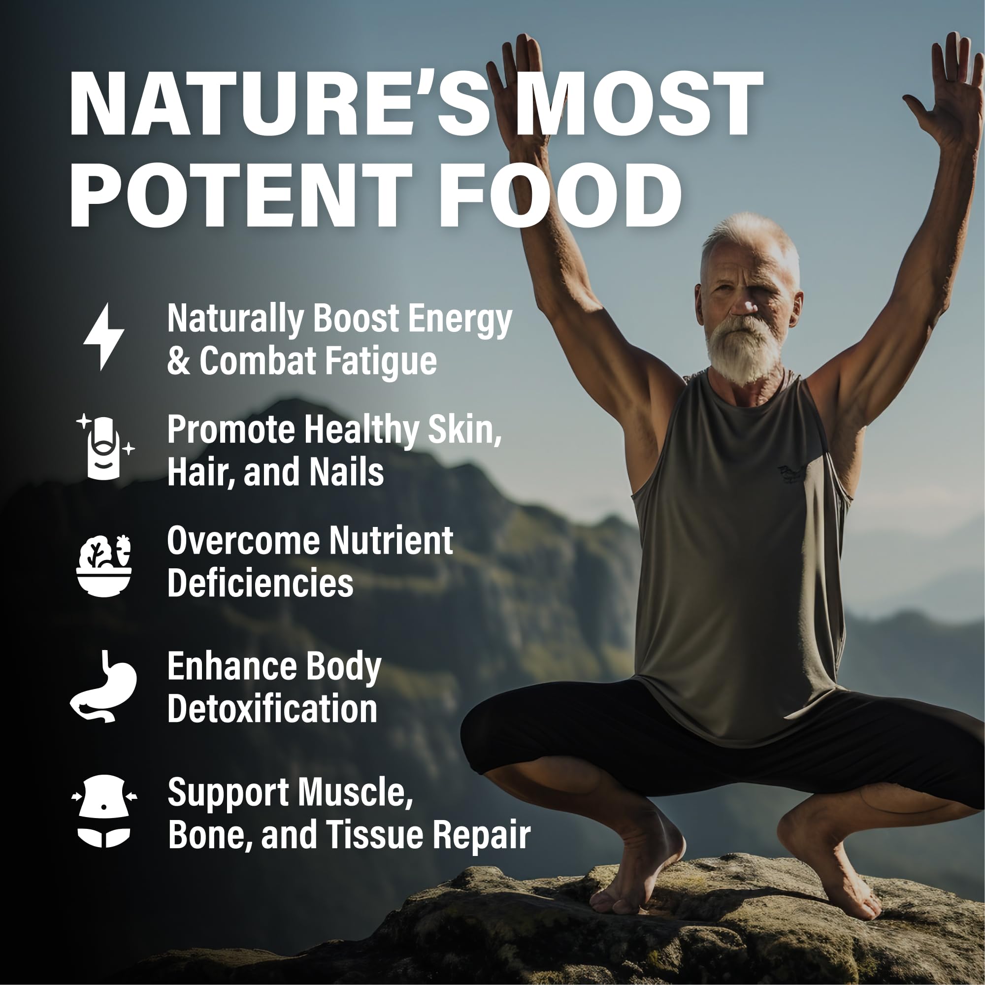 Front label of grass-fed, pasture-raised beef liver capsules