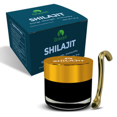 Grassit Shilajit Resin packaging box and pouch