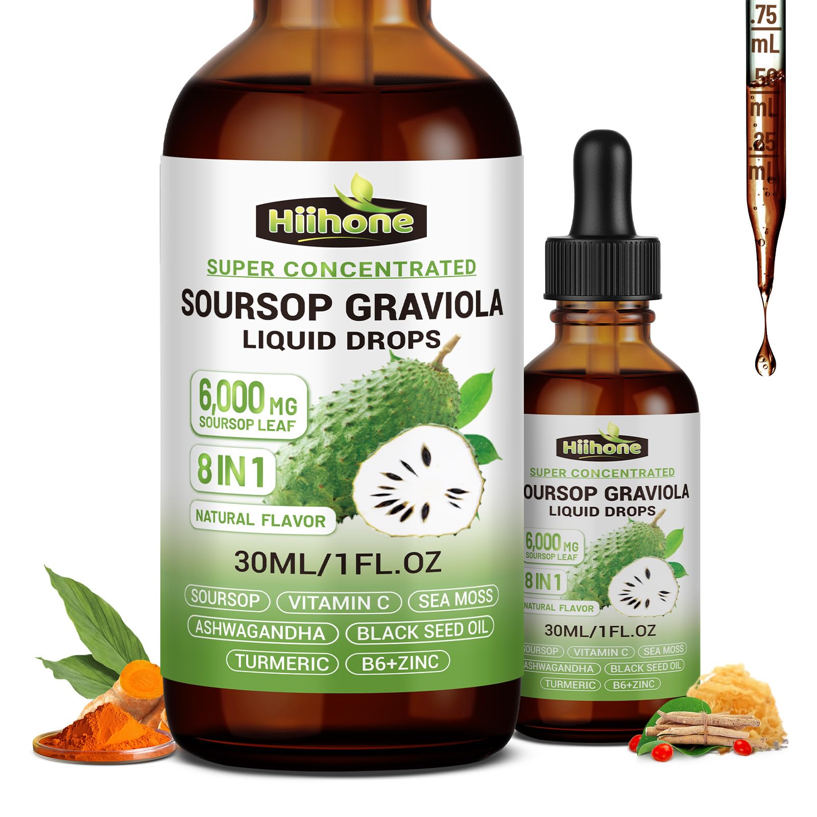 1 oz bottle of Graviola Soursop liquid extract