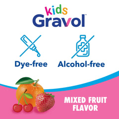 Gravol Kids Liquid is formulated for children 2 and up.
