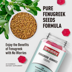 Vegan, organic, non-GMO fenugreek gummy ingredients
