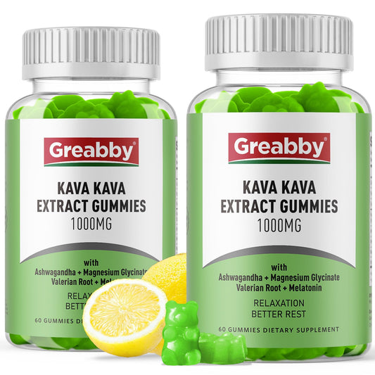 GREABBY Kava Gummies lemon flavor front view