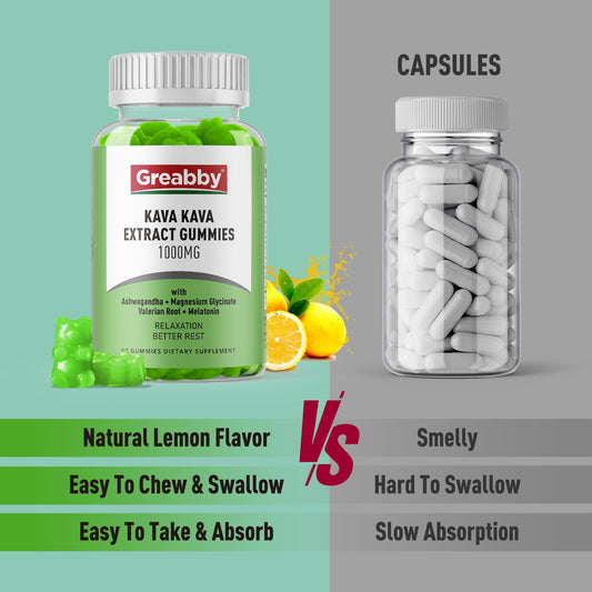 Greabby Kava Gummies sleep support packaging