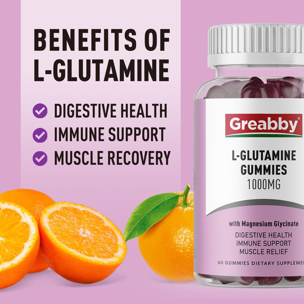 Family-friendly chewable L-Glutamine gummies for daily immune support