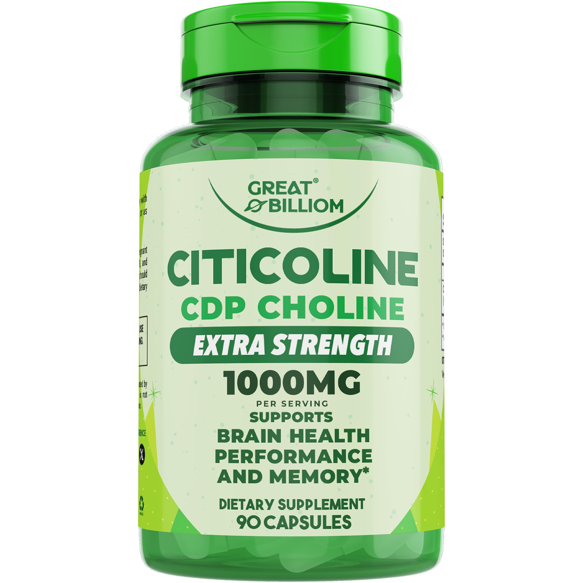 Great Billiom CDP Choline 1000mg bottle label