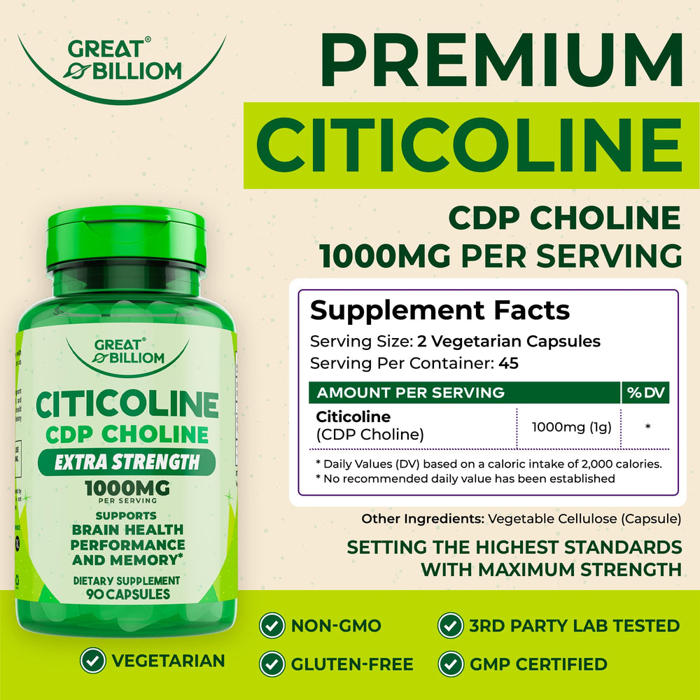 CDP Choline capsules close-up