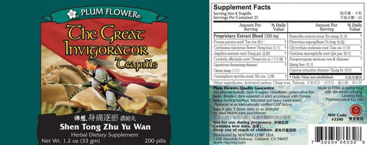 Packaging shot of Great Invigorator Teapills (Shen Tong Zhu Yu Wan)