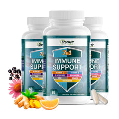 GreeNatr Immune Support bottle label front
