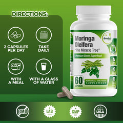 Moringa antioxidants and wellness concept