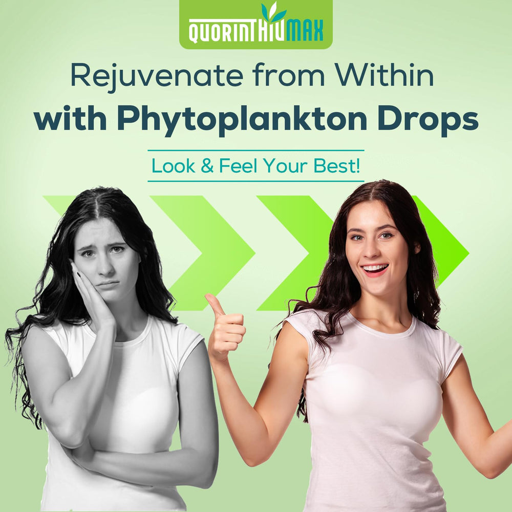 Green Apple flavored phytoplankton bottle displayed on white background