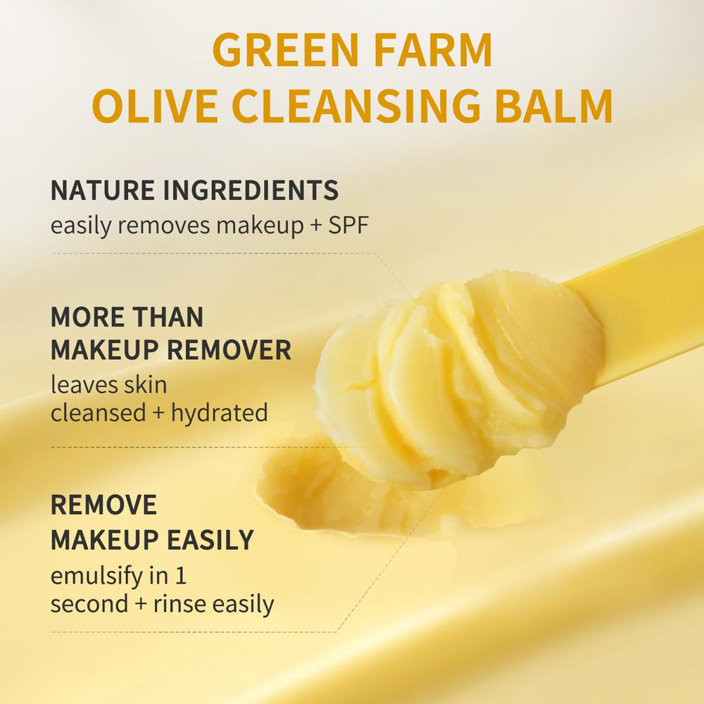 GREEN FARM sea buckthorn oil formula nourishes skin during cleansing.