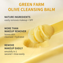 GREEN FARM sea buckthorn oil formula nourishes skin during cleansing.