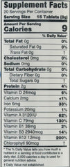 Front and back packaging of Green Foods Organic Chlorella