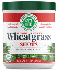 Green Foods Wheat Grass Shots bottle, 5.3 oz
