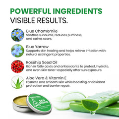 Green Goo rosehip seed oil detail suggests nourishing oils for skin.