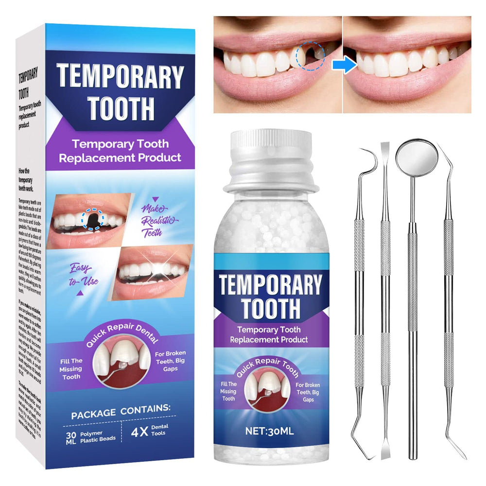 Green Hills Tooth Repair Kit packaging and beads