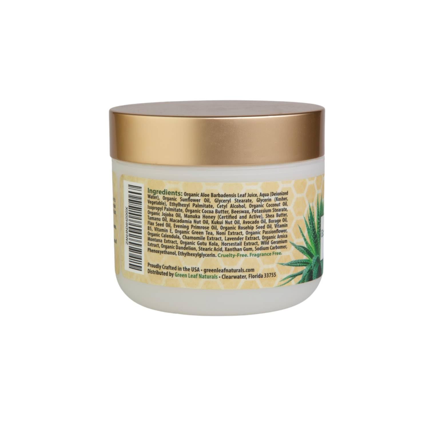 Green Leaf Naturals fast absorbing moisturizer demonstrates quick relief for irritated skin