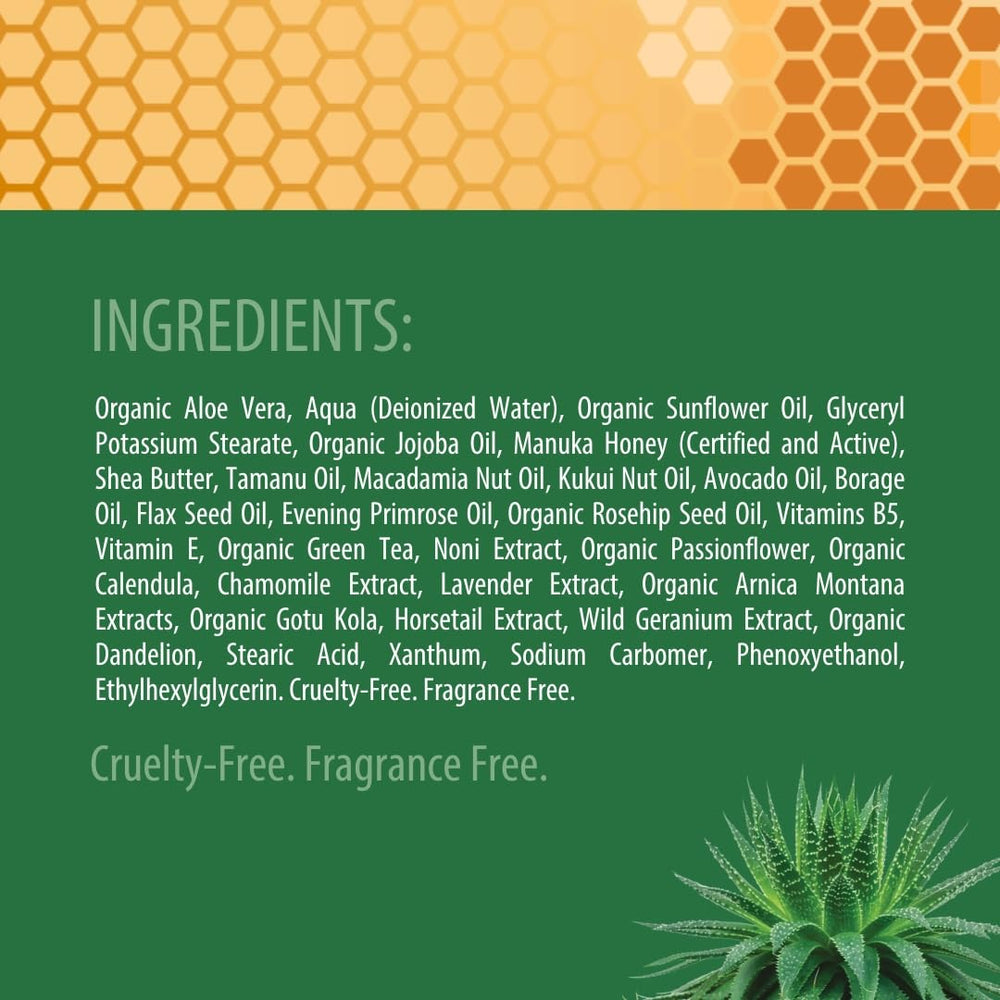 Green Leaf Naturals fragrance free cream application demonstrating gentle moisturizer for sensitive skin