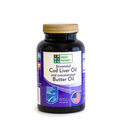 Green Pasture capsules bottle for easy daily omega supplementation