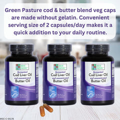 Capsule form bottle of Green Pasture blend