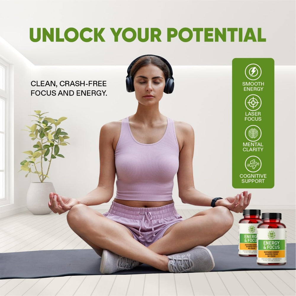 Close-up of Energy & Focus capsules