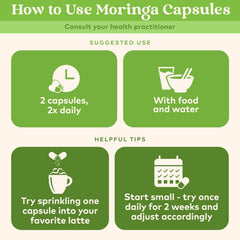 Green superfood daily wellness with moringa