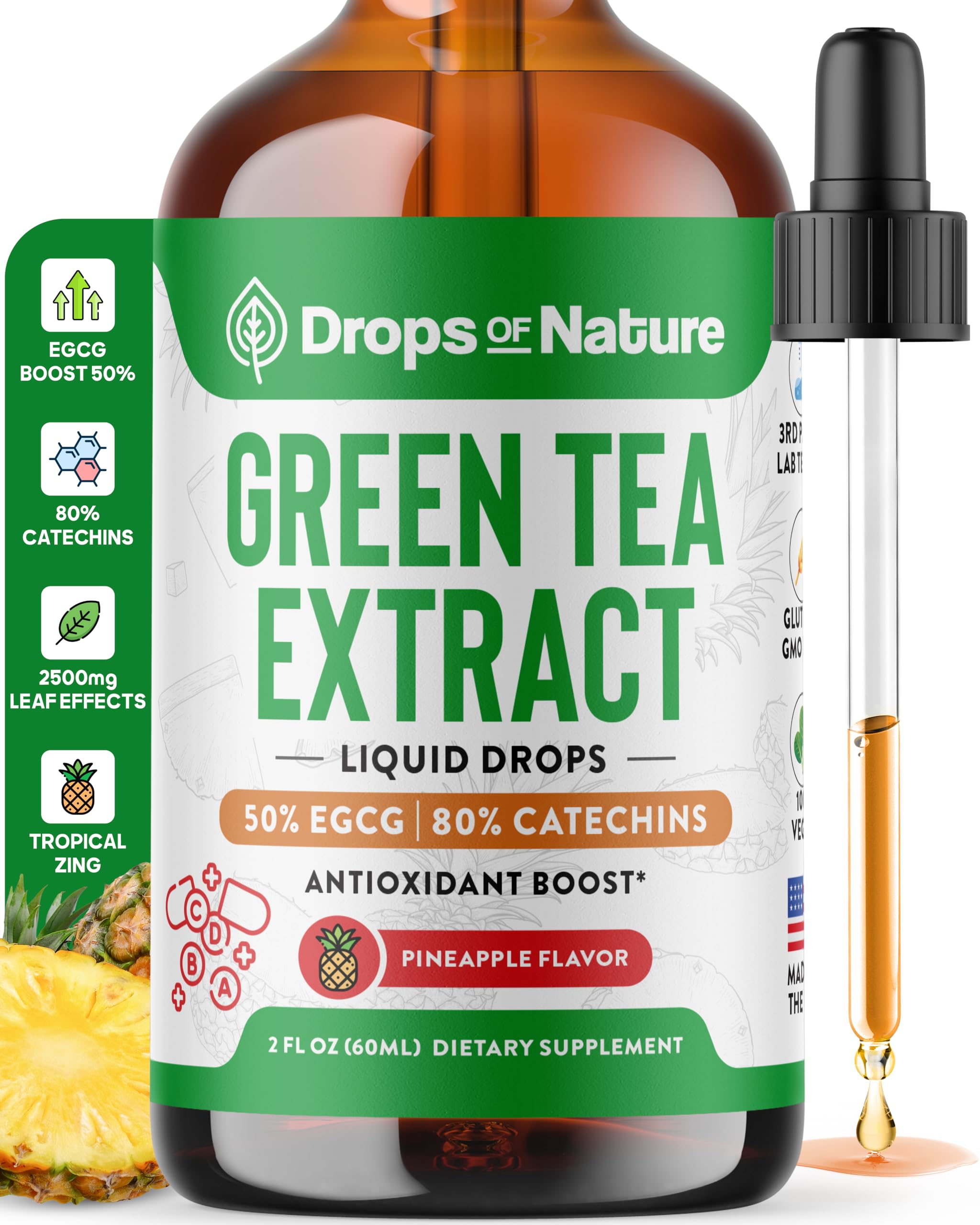 2oz bottle of Green Tea 10:1 Extract with 50% EGCG liquid drops