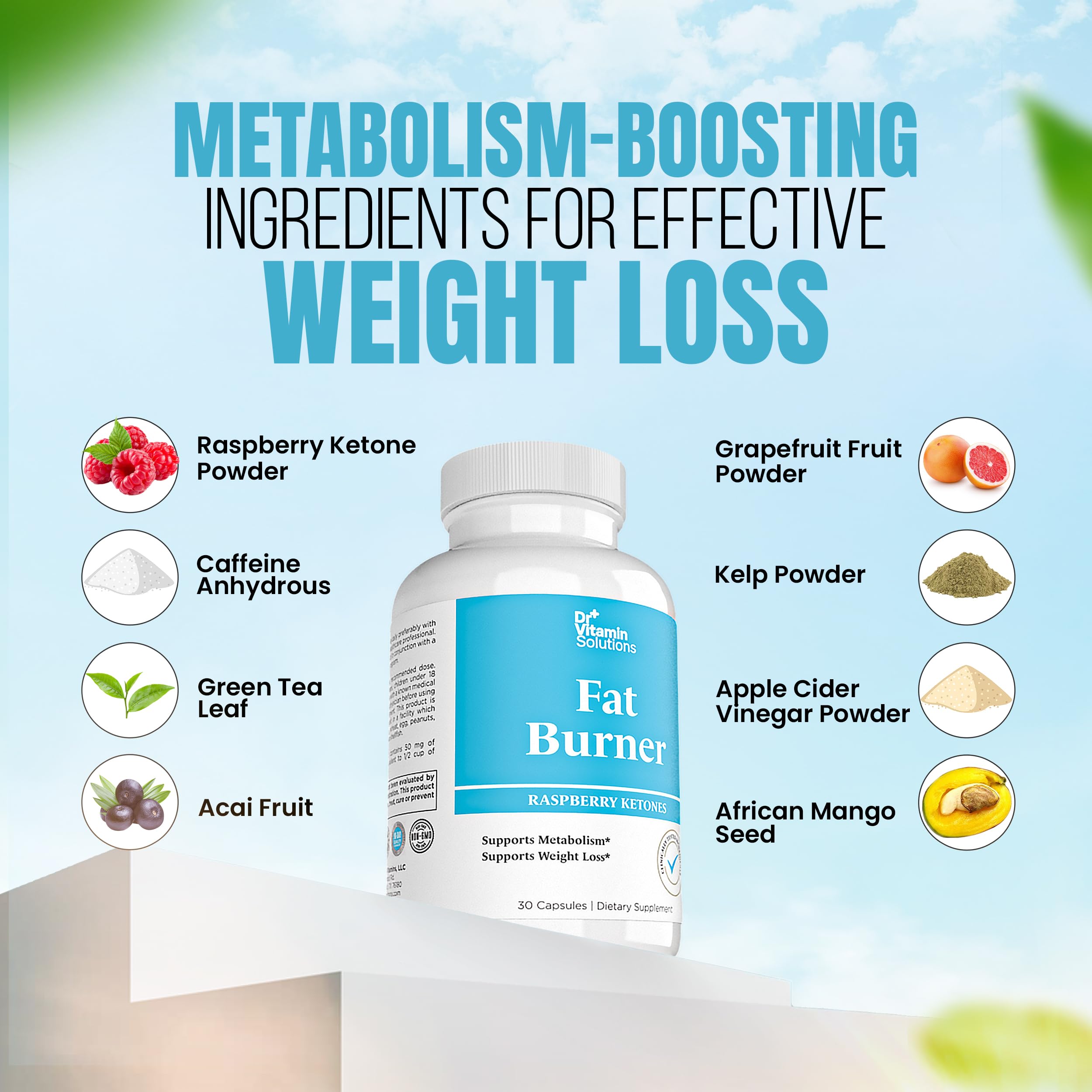 Green tea and caffeine capsules representing metabolism support