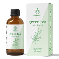 Green Tea Essential Oil bottle, 4 oz, front view