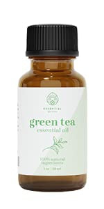 Label and packaging of Green Tea Essential Oil