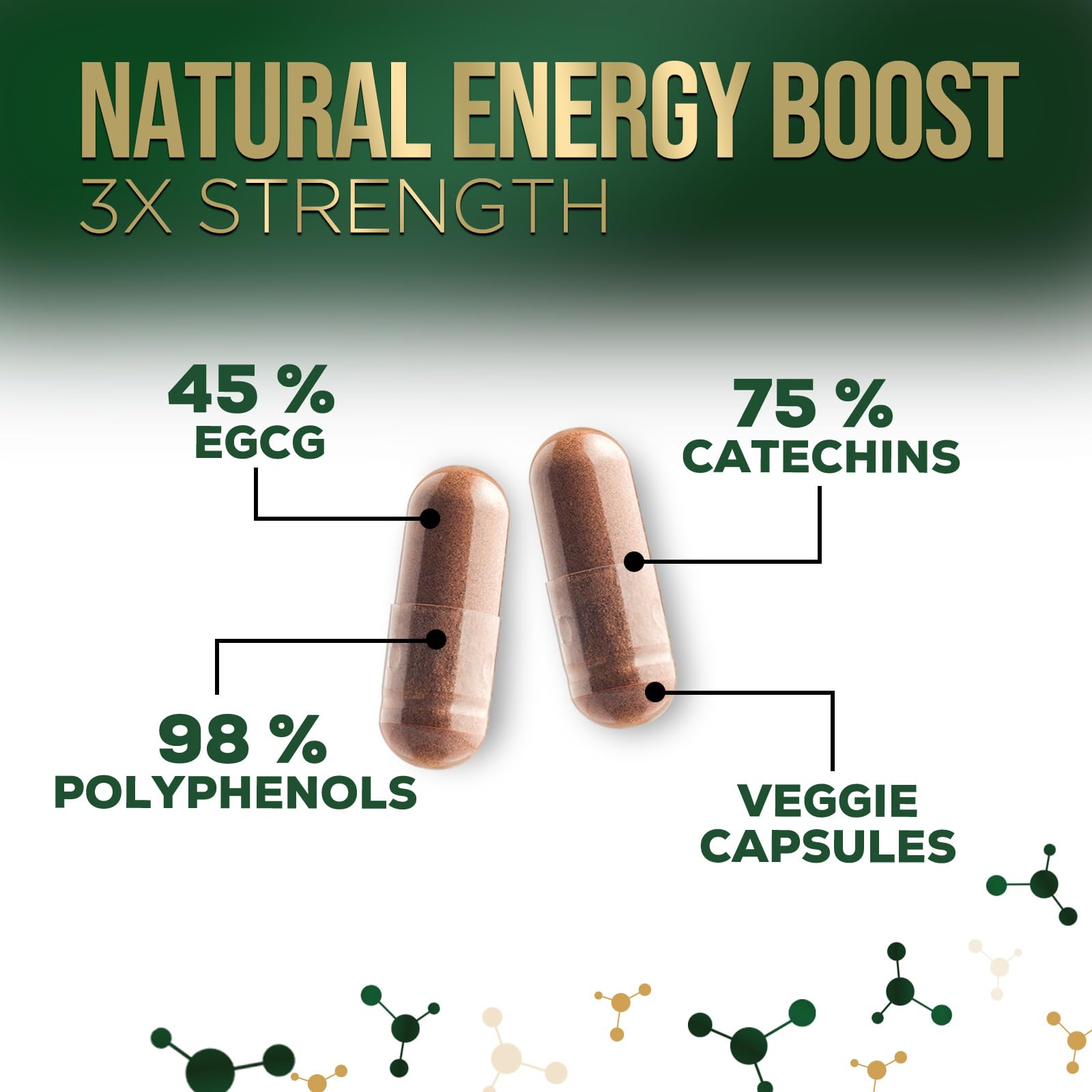 120-count bottle of Green Tea Extract Capsules 1000 mg