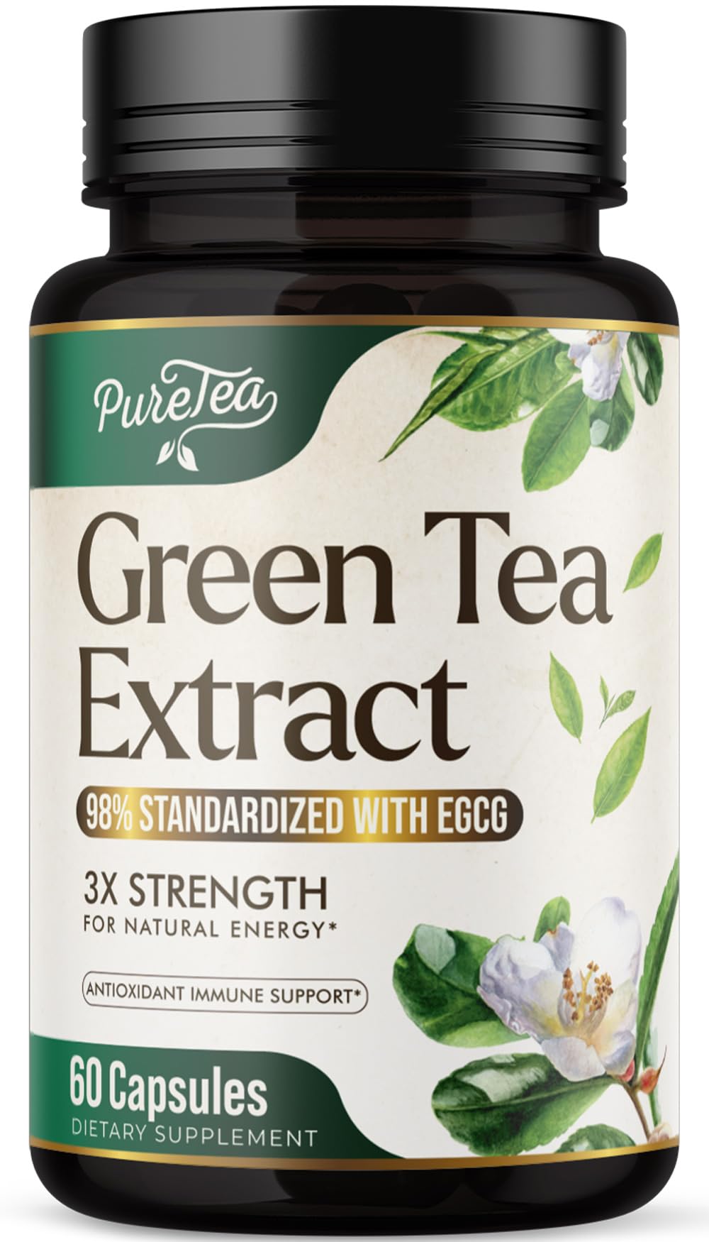 Green Tea Extract Capsules bottle – 60 capsules