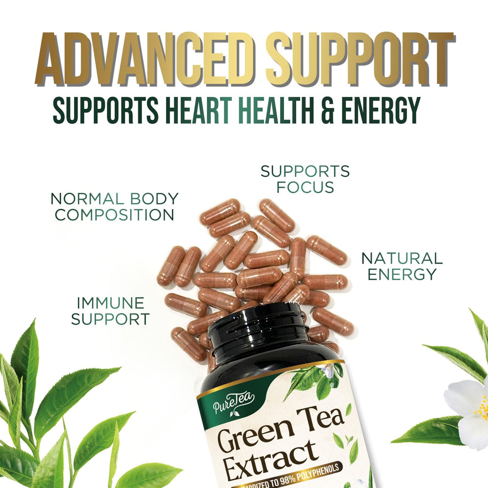 Green Tea Extract capsules nutrition and ingredients panel